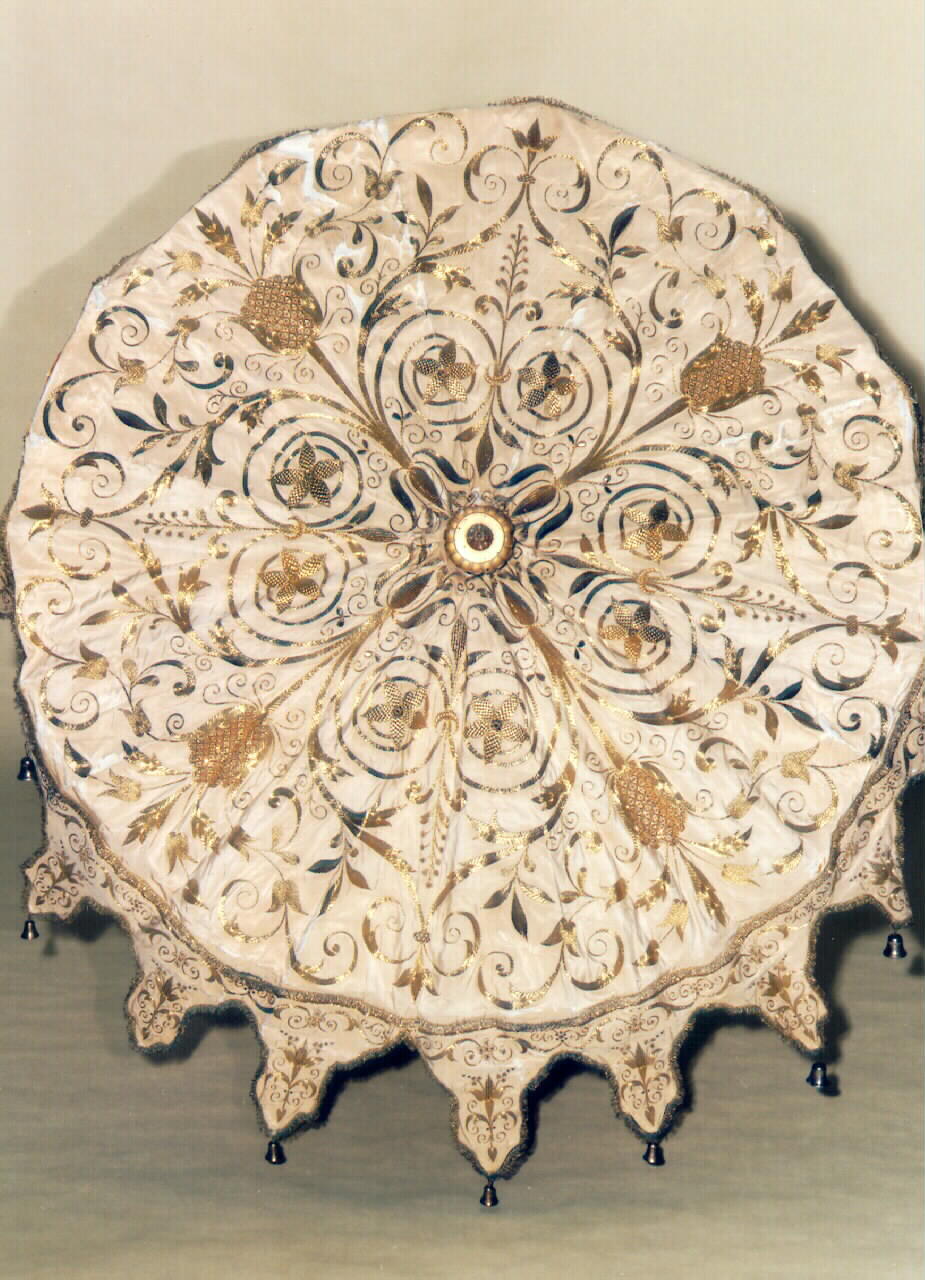 ombrellino processionale - manifattura siciliana (Fine/inizio secc. XIX/ XX)