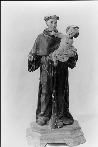 Sant'Antonio da Padova con il bambino (statuetta) - bottega toscana (fine/inizio secc. XVII/ XVIII)