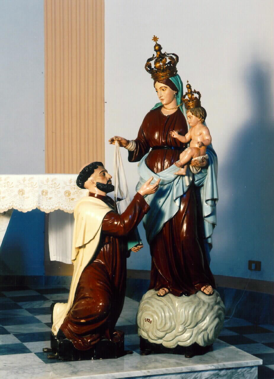 Madonna del Carmelo (gruppo scultoreo) - ambito siciliano (sec. XIX)