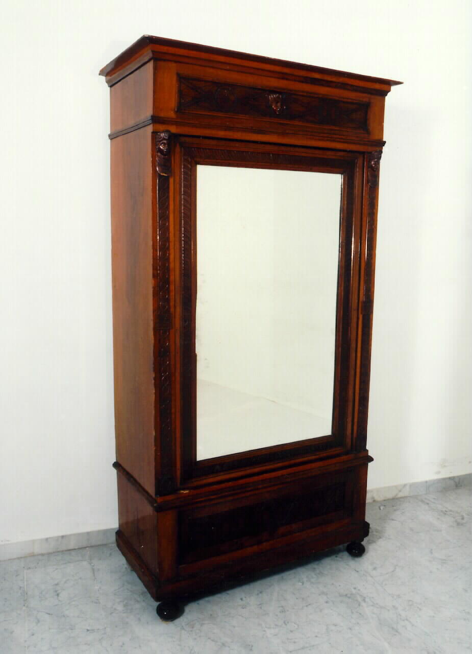 armadio con specchiera - ambito siciliano (inizio sec. XX)