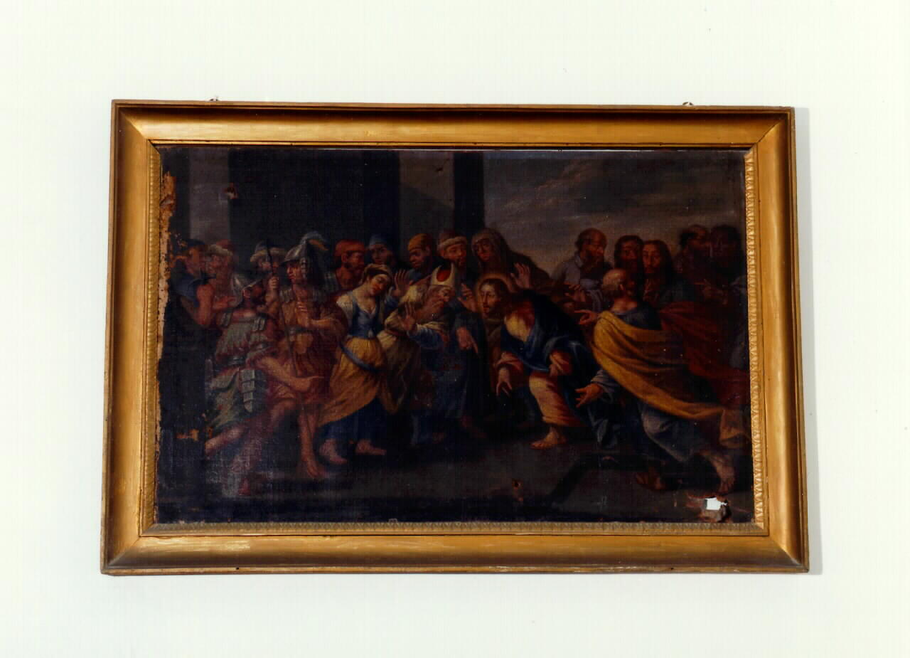 Cristo e l'adultera (dipinto) - ambito siciliano (Seconda metà sec. XIX)