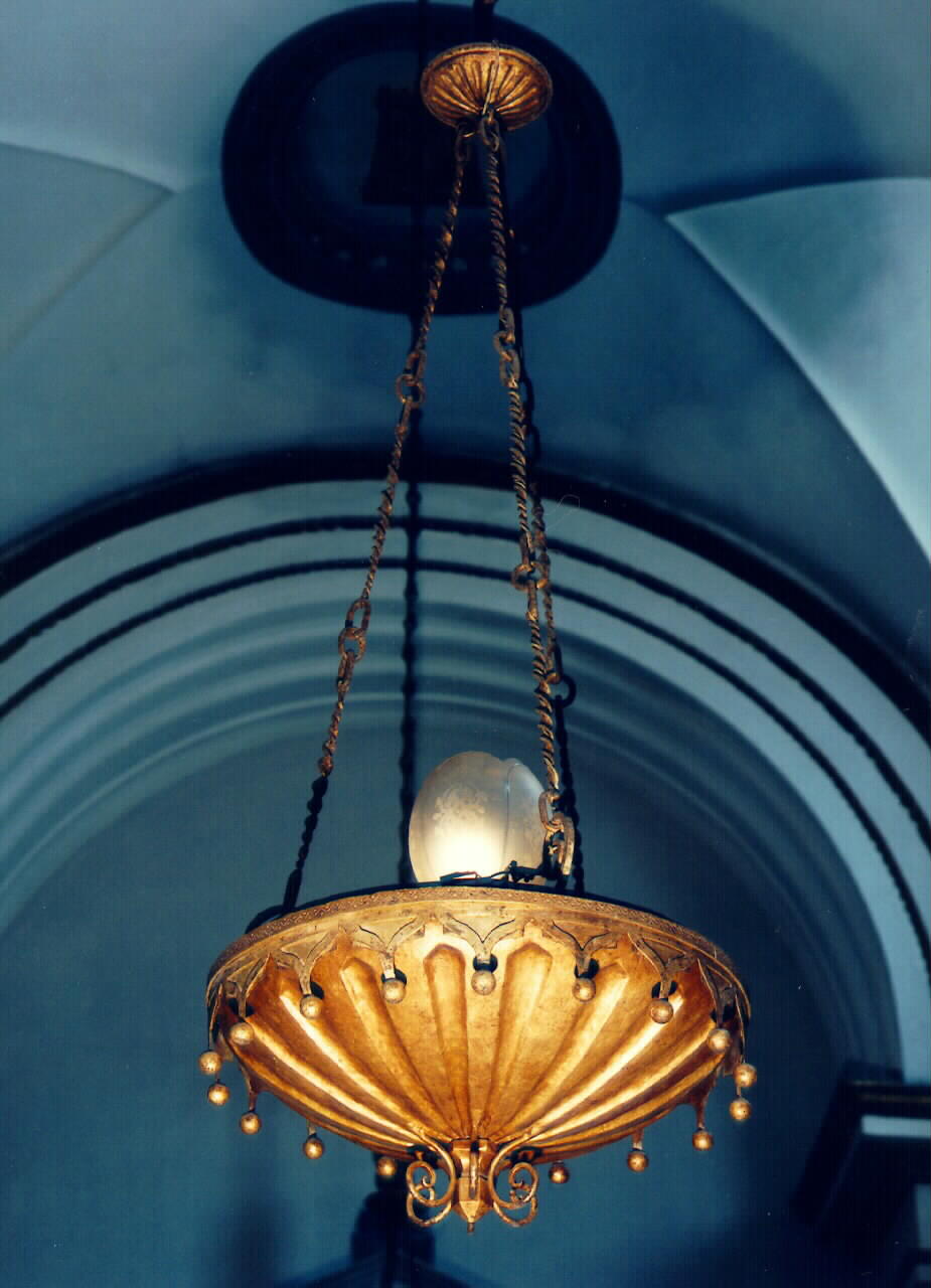 lampadario, serie - bottega siciliana (Seconda metà sec. XIX)