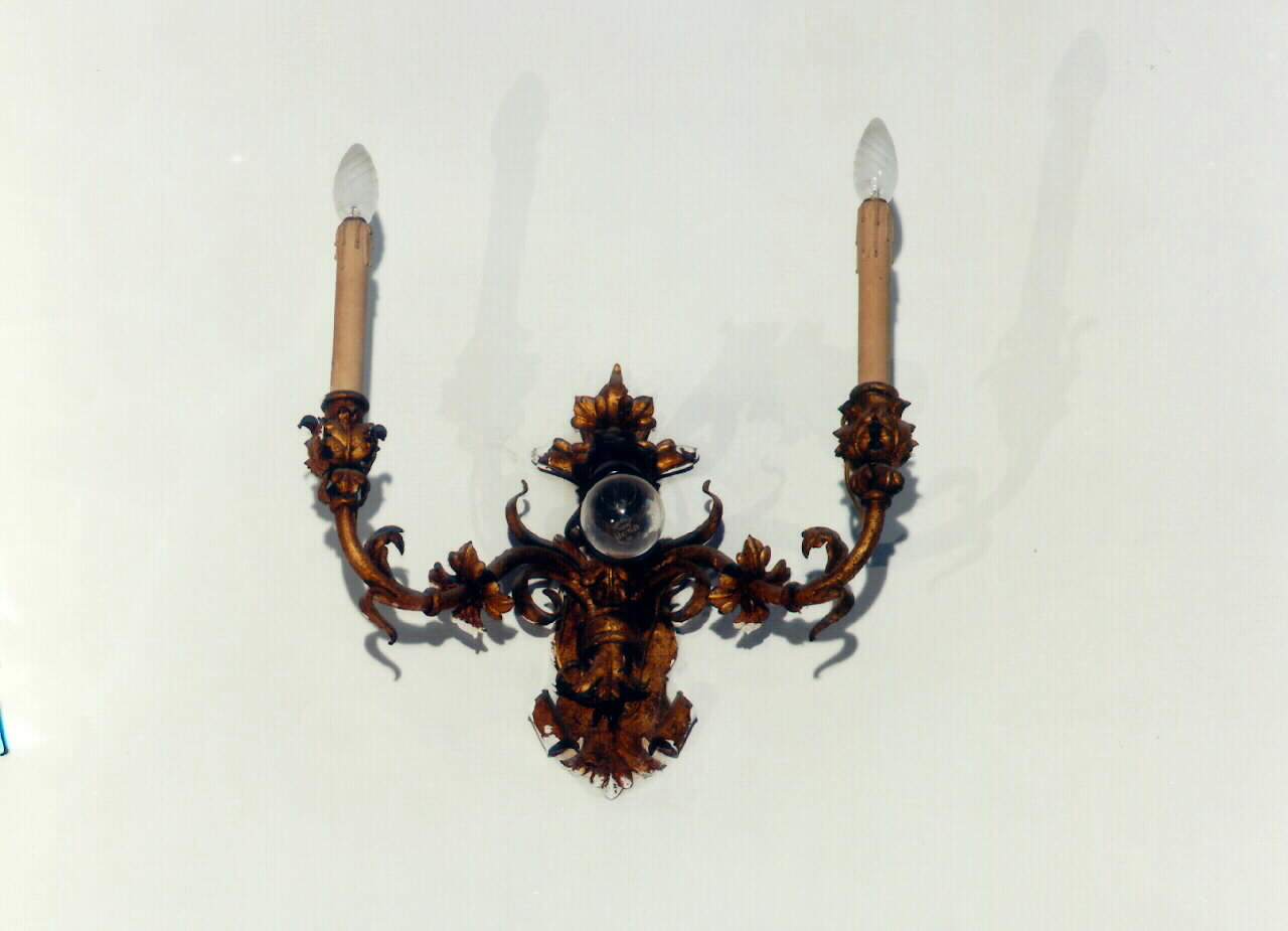 candeliere da parete, serie - bottega siciliana (Seconda metà sec. XIX)