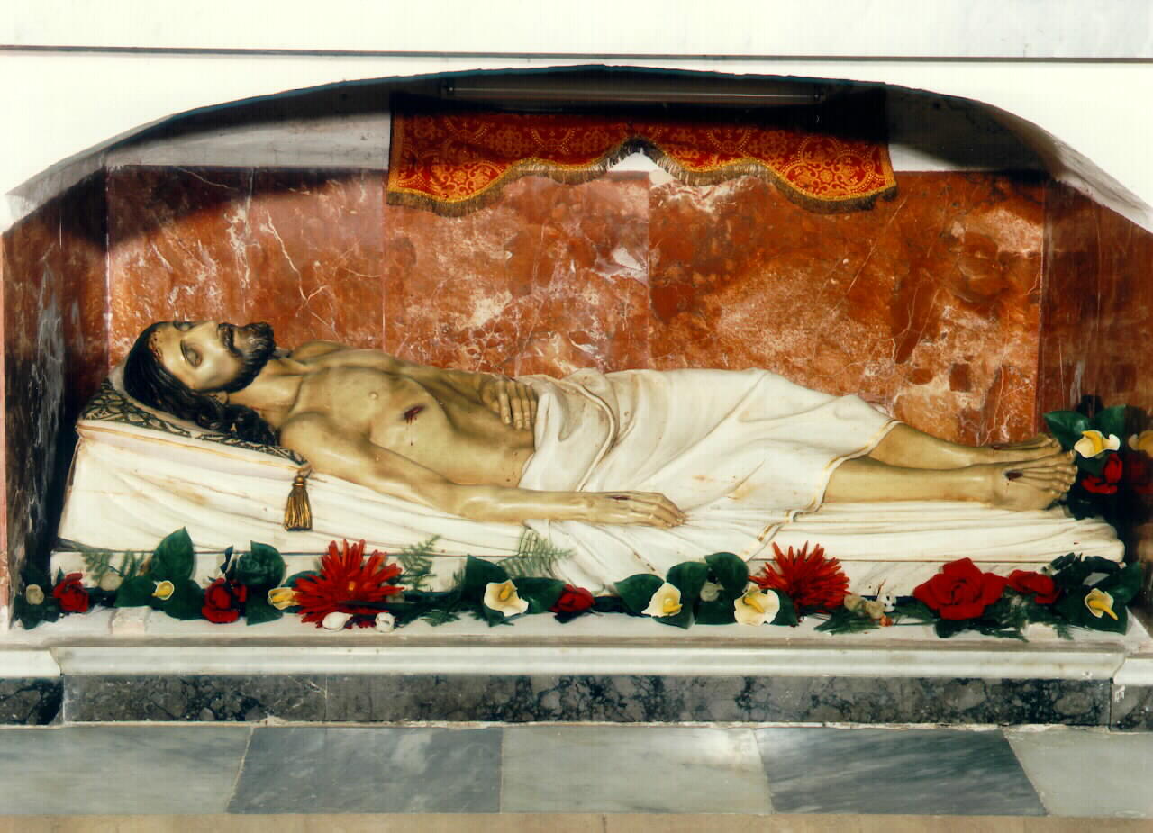 Cristo morto (statua) - ambito siciliano (primo quarto sec. XX)