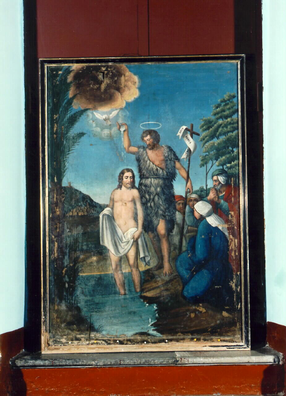 battesimo di Cristo (dipinto) - ambito siciliano (Fine/inizio secc. XIX/ XX)