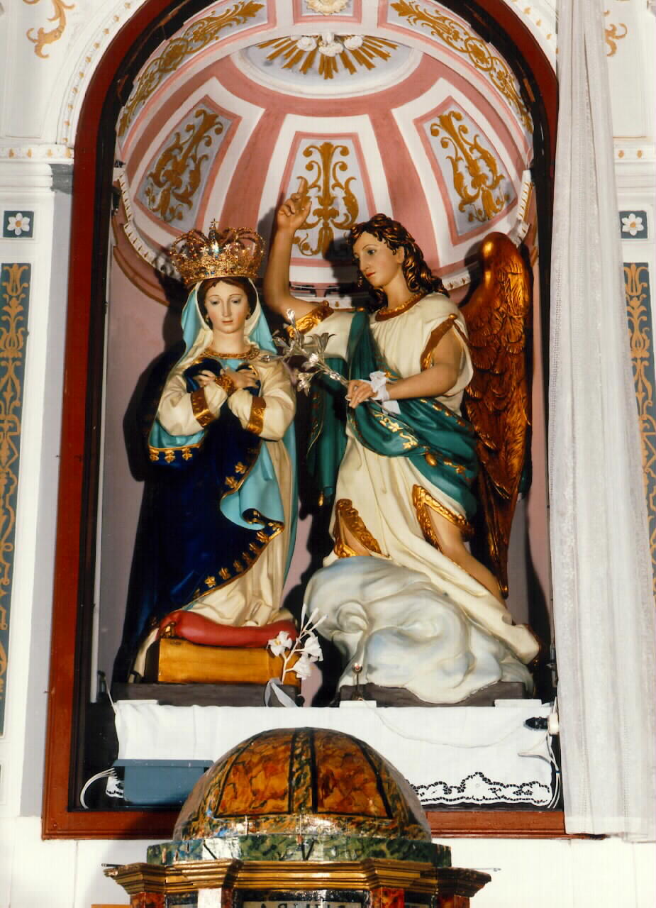 Annunciazione (gruppo scultoreo) - ambito siciliano (sec. XIX)