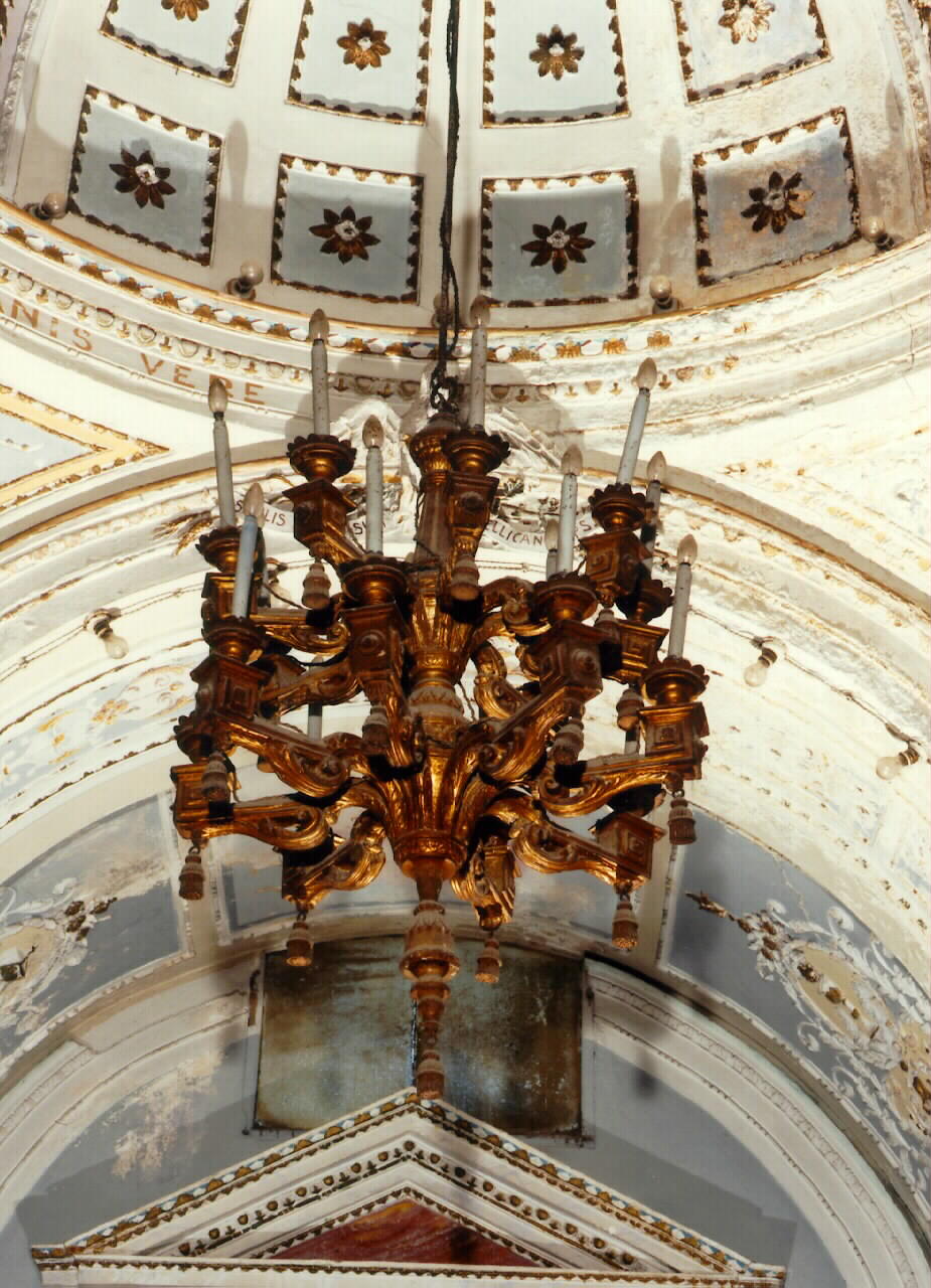 lampadario - a bracci - produzione siciliana (Seconda metà sec. XIX)