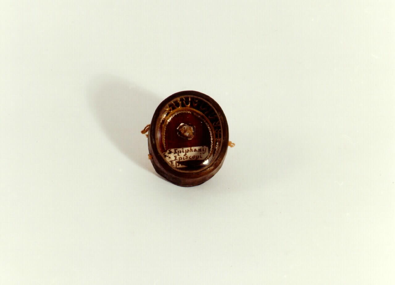 reliquiario - a capsula, serie - bottega siciliana (Seconda metà sec. XVIII)