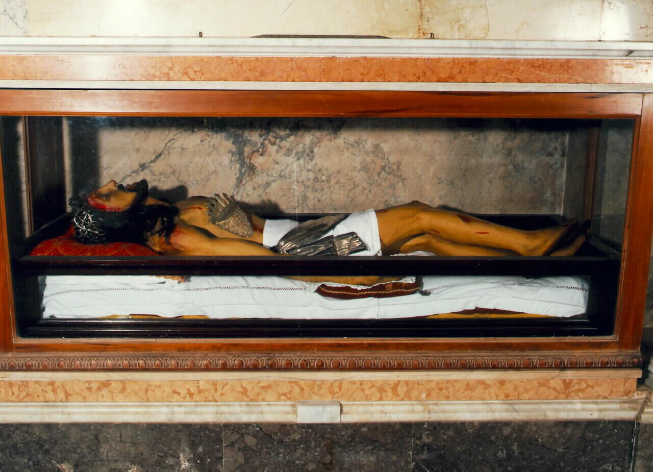 Cristo morto (statua) - ambito siciliano (primo quarto sec. XX)