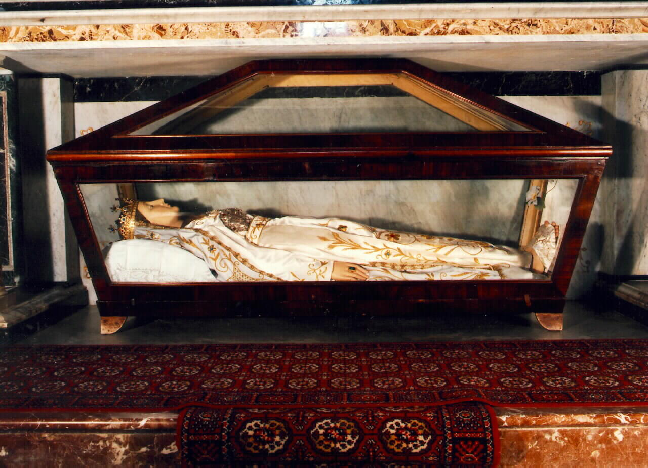dormizione della Madonna (statua vestita) - ambito siciliano (sec. XIX)
