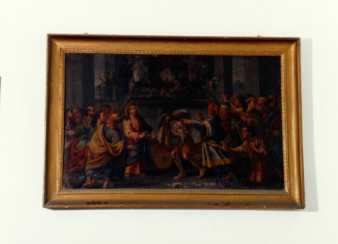 piscina probatica (dipinto) - ambito siciliano (Seconda metà sec. XIX)