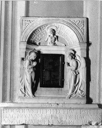 tabernacolo murale - bottega italiana (sec. XVI)