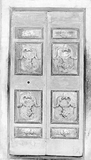 porta - a due battenti - bottega toscana (sec. XVIII)