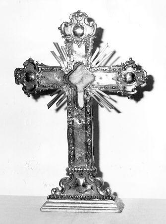 reliquiario - a croce - bottega lucchese (sec. XVIII)