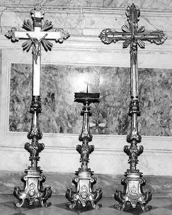 candelabro, serie - bottega toscana (sec. XVIII)