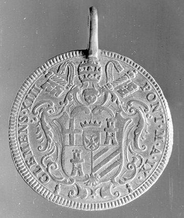 medaglia pontificia - ambito italiano (sec. XVIII)