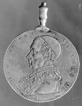 medaglia pontificia di Cerbara Giuseppe (sec. XIX)