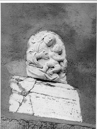 MADONNA CON BAMBINO (rilievo) - bottega italiana (sec. XVII)