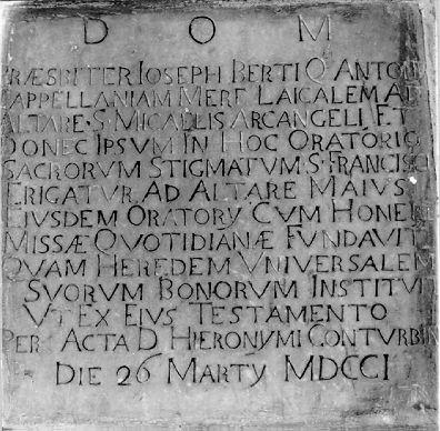 lapide - ambito apuoversiliese (sec. XVIII)