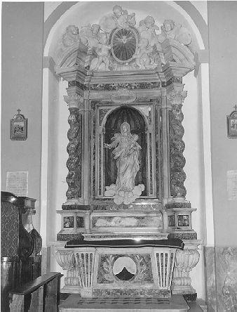 MADONNA CON BAMBINO (statua) di Baratta Giovanni (sec. XVIII)