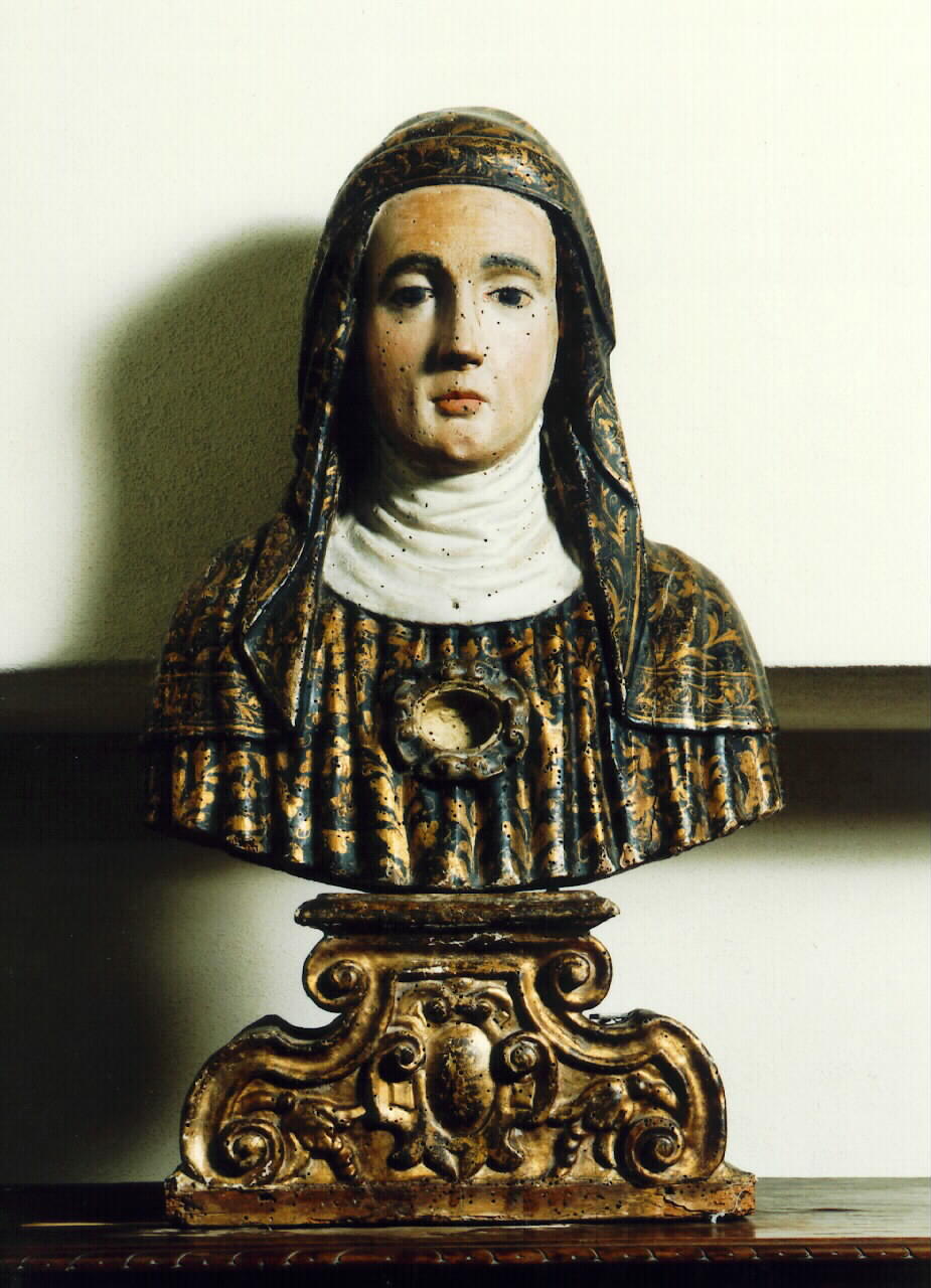 reliquiario - a busto - ambito siciliano (Seconda metà sec. XVII)