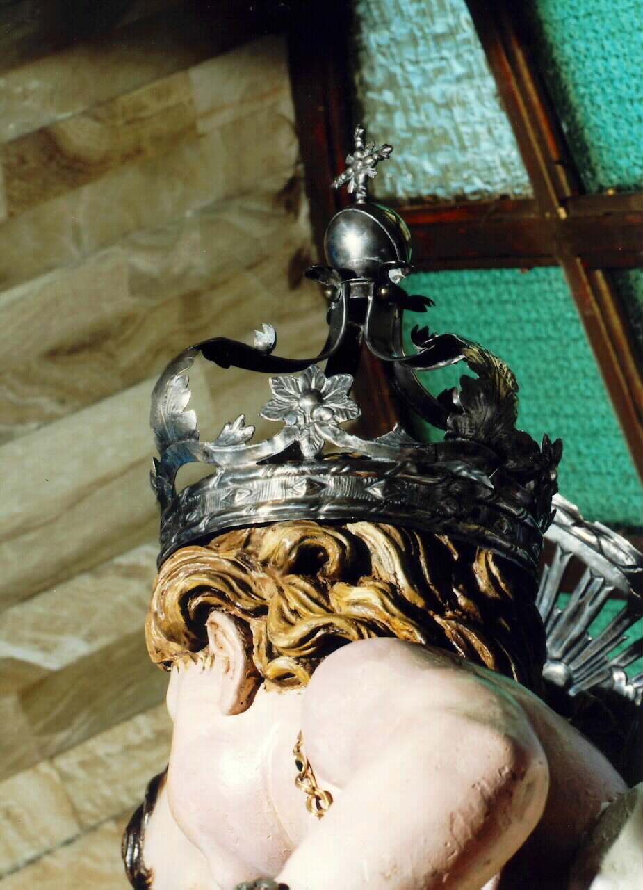 corona da statua - bottega siciliana (Seconda metà sec. XIX)