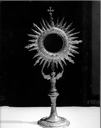 ostensorio - a raggiera - bottega genovese (sec. XVIII)