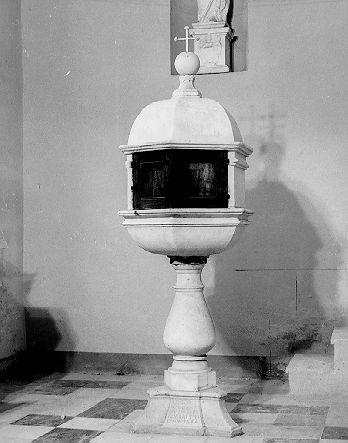 fonte battesimale - bottega Italia settentrionale (sec. XVI)