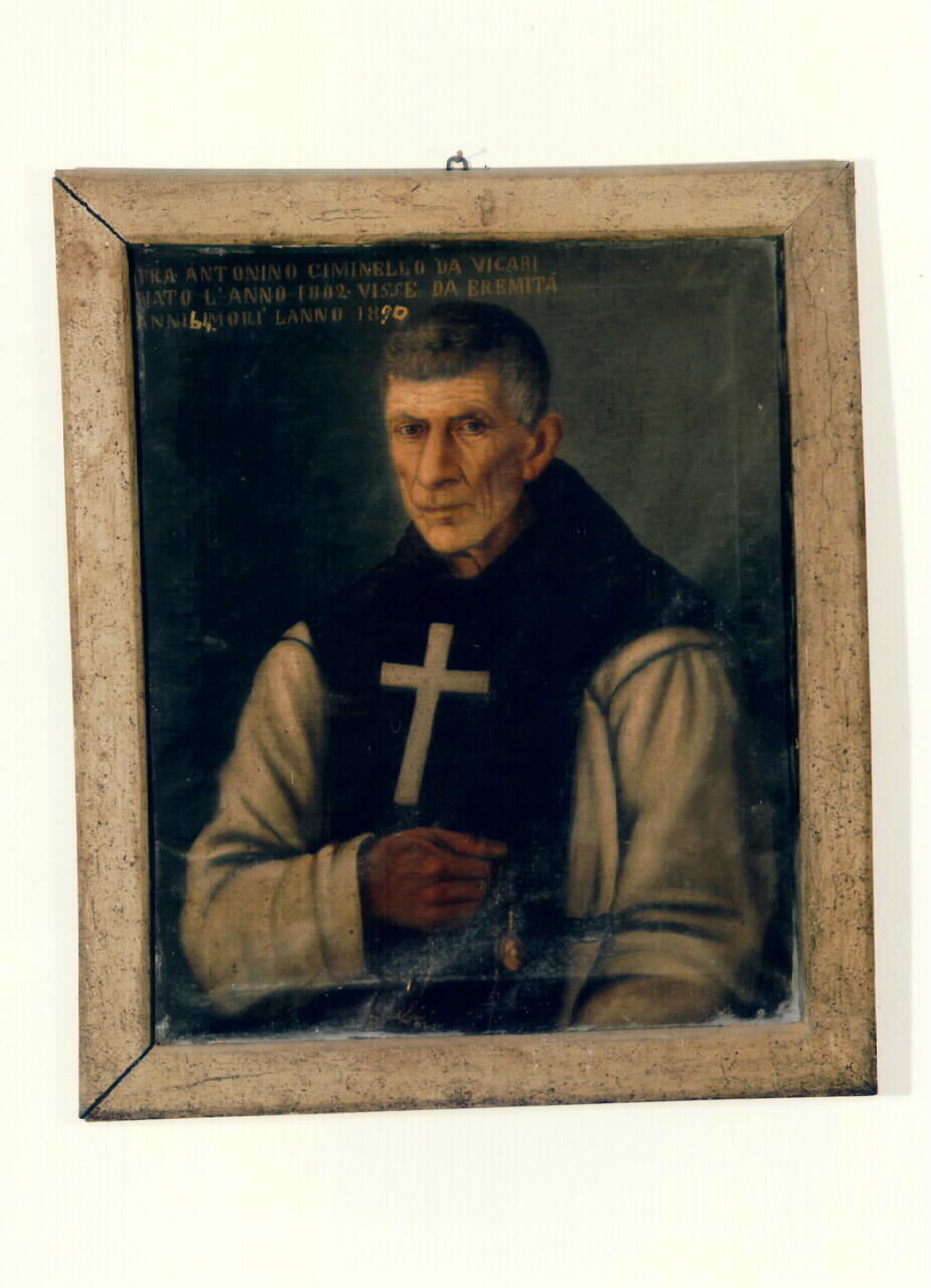 ritratto di frate Antonino Ciminello da Vicari (dipinto) - ambito siciliano (sec. XIX)