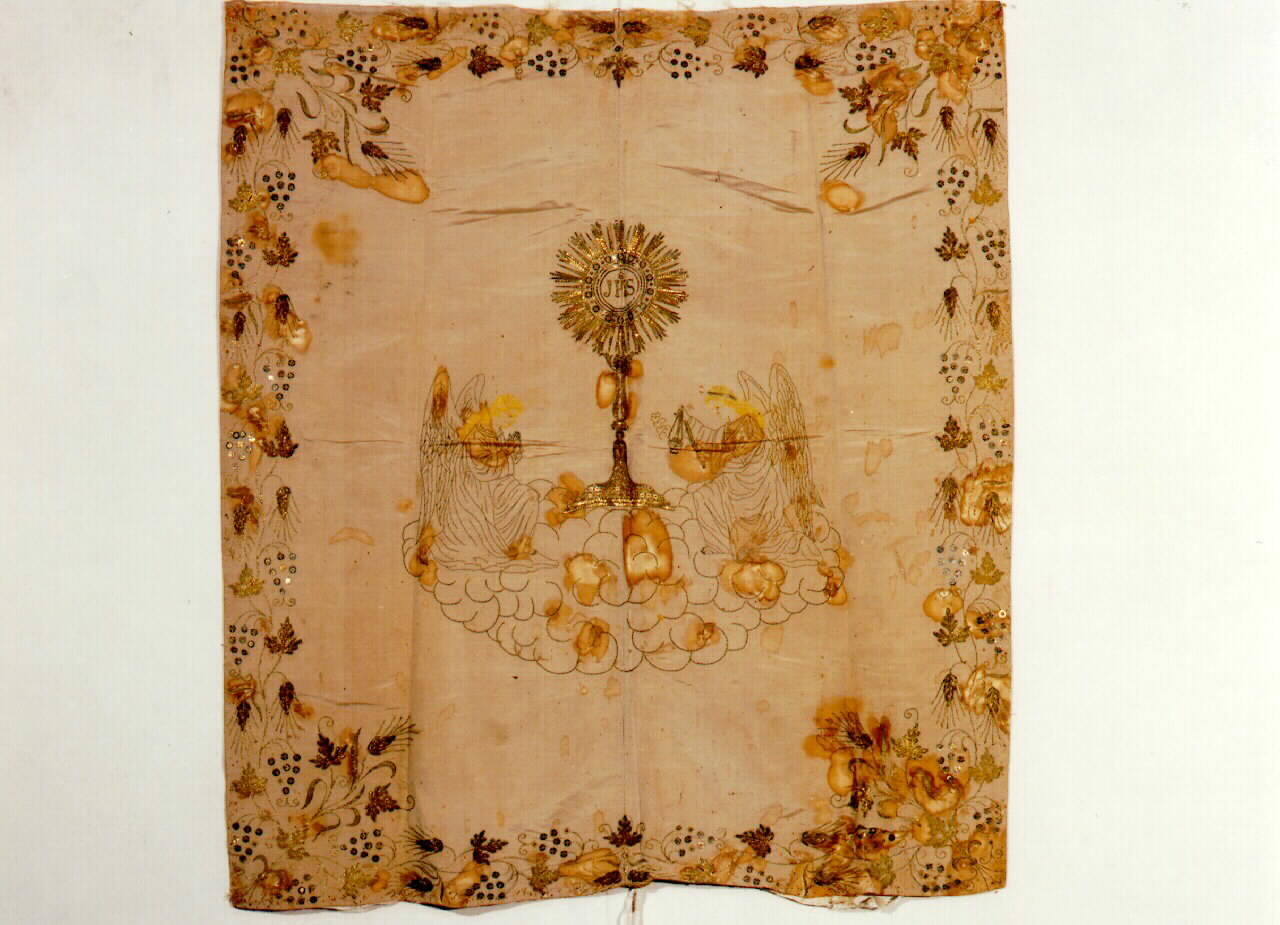 conopeo di tabernacolo - a cortina - manifattura siciliana (sec. XIX)