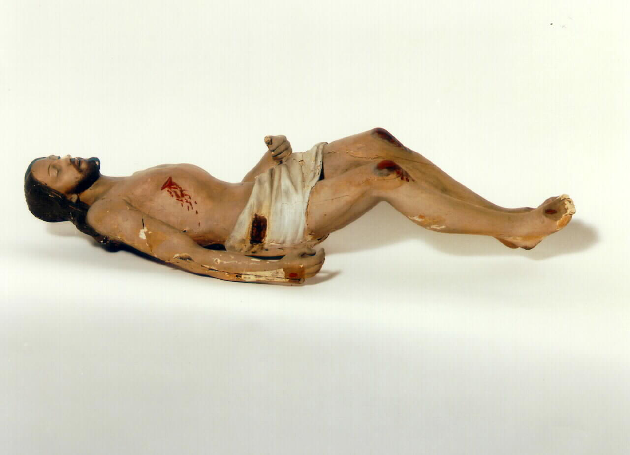 Cristo morto (statua) - ambito siciliano (Seconda metà sec. XIX)