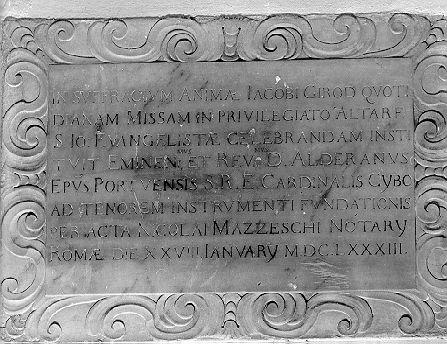 lapide - ambito apuoversiliese (sec. XVII)