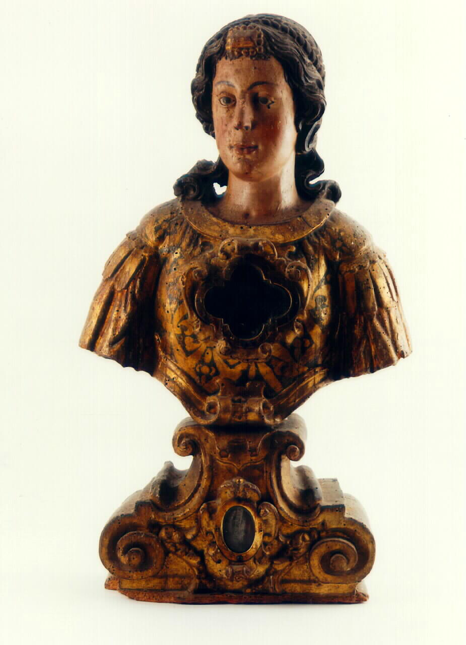 reliquiario - a busto - ambito siciliano (Prima metà sec. XVIII)