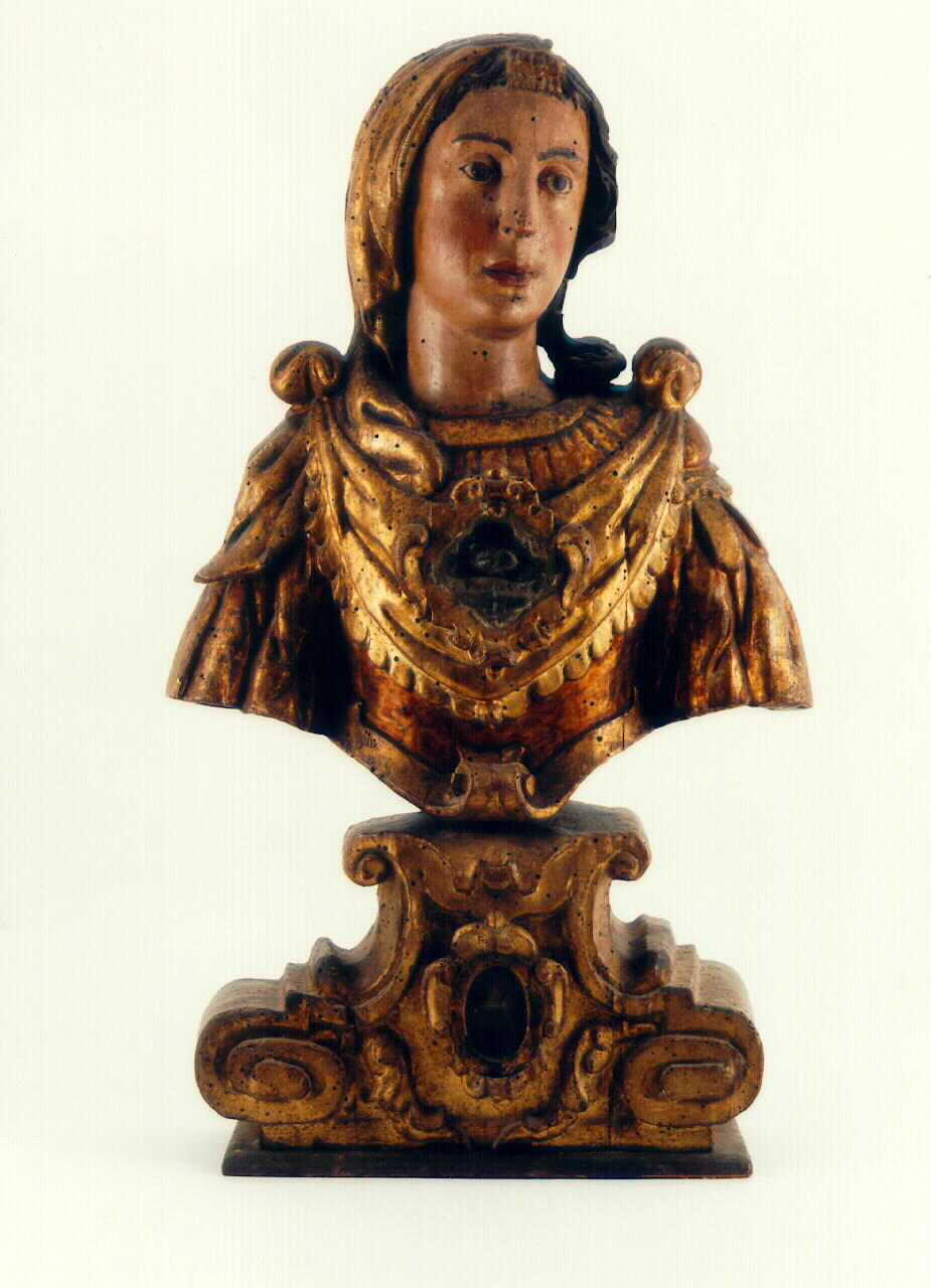reliquiario - a busto - ambito siciliano (Prima metà sec. XVIII)