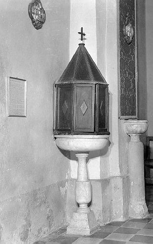 fonte battesimale - bottega italiana (sec. XIX)