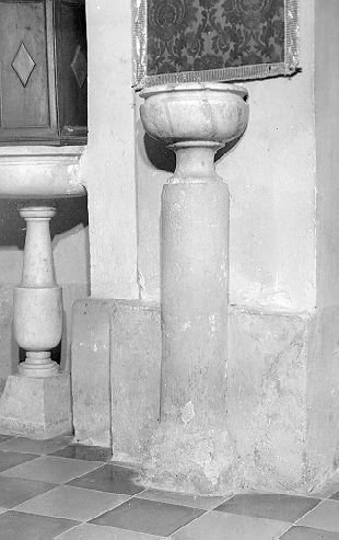 acquasantiera - a fusto - bottega italiana (sec. XIX)