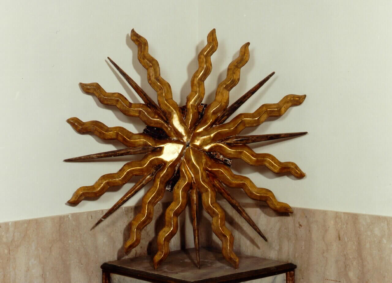 raggiera, elemento d'insieme - produzione siciliana (Seconda metà sec. XVIII)