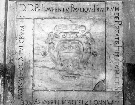 lapide tombale - bottega italiana (sec. XVIII)