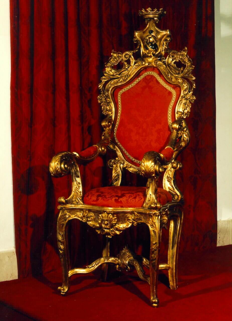 sedia del celebrante - produzione siciliana (Metà sec. XVIII)