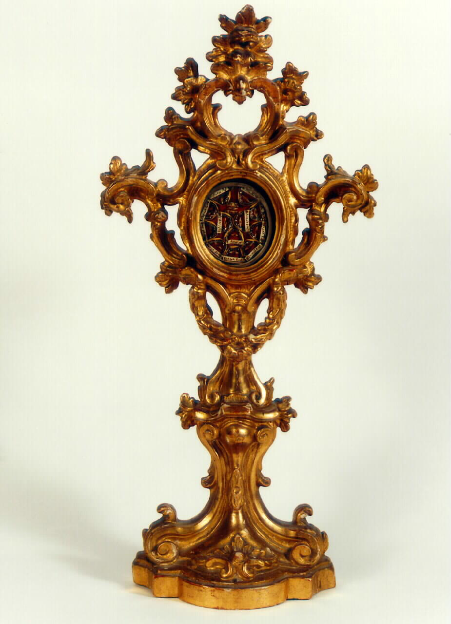 RELIQUIARIO - A OSTENSORIO - produzione siciliana (Seconda metà sec. XVIII)