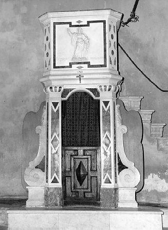 confessionale - bottega italiana (sec. XVIII)