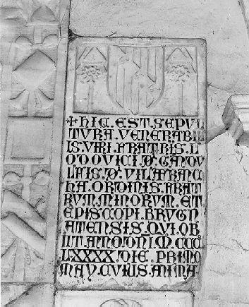 lapide tombale - bottega italiana (sec. XIV)