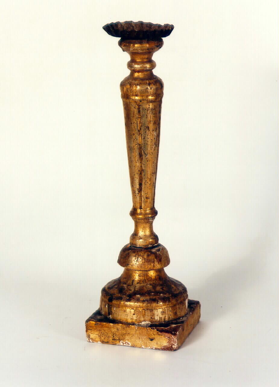 candeliere d'altare - produzione siciliana (Prima metà sec. XIX)