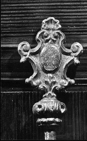 mazza processionale - bottega italiana (sec. XIX)