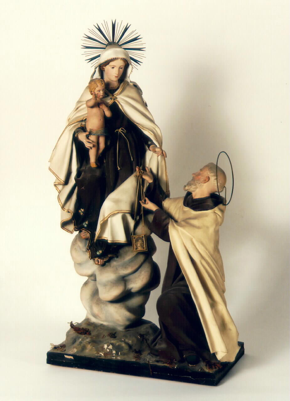 Madonna del Carmelo (gruppo scultoreo) - ambito siciliano (Seconda metà sec. XIX)