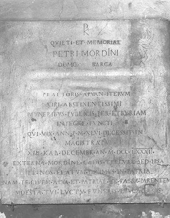 lapide tombale - bottega italiana (sec. XVIII)