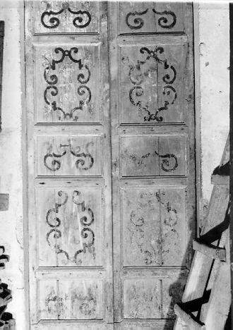 porta - a due battenti - bottega toscana (sec. XVIII)