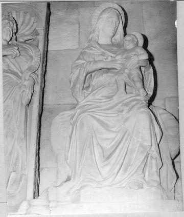 MADONNA CON BAMBINO (statua, elemento d'insieme) di Guardi Andrea di Francesco (sec. XV)