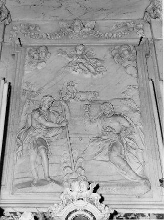 Sant'Isidoro fa scaturire l'acqua dalla terra (pala d'altare) - bottega italiana (sec. XVIII)