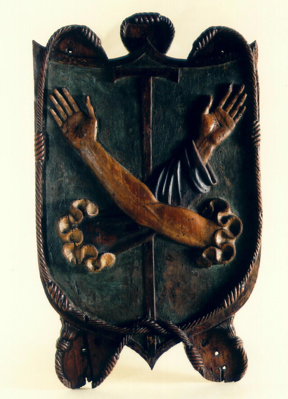 emblema dell'ordine francescano (rilievo) - produzione siciliana (Prima metà sec. XIX)